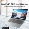 Lenovo IdeaPad 1 Student Laptop, 15.6" FHD Display, Intel Dual Core Processor, 12GB RAM, 512GB SSD + 128GB eMMC, 1 Year Office 365, Wi-Fi 6, Webcam, Bluetooth, SD Card Reader, Windows 11 Home, Grey