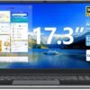 Naclud Windows 11 Laptops, 17.3 Inch Laptop Computer with Core i3 Processor, 4GB DDR3 128GB SSD, 60800mWh Battery, FHD IPS Display, Type-C, HDMI, 5G WiFi, BT4.2, Webcam, USB3.2