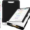 Sooez Clipboard with Storage, High Capacity Nursing Clip Board 8.5 x 11 with Pen Holder & Low Profile Clip, Plastic Clipboards Case Box, Teacher Must Haves School Office Supplies,Letter Size/ A4