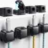 Cord Organizer Holder, 8 Pack Magnetic Desk Cable Clips Management, Hide Phone Charging Cable Keeper, Strong Adhesive Wire Charger Holder for Nightstand, Kitchen Appliances, Office Supplies