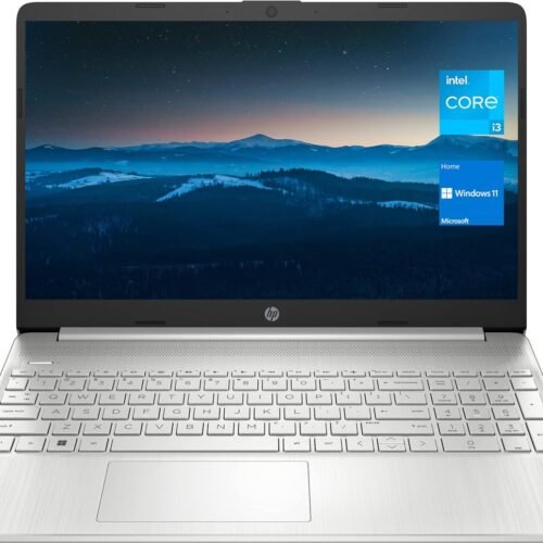 HP 15 Notebook, 15.6" HD Screen Laptop, Intel Core i3-1115G4, 32GB DDR4 RAM, 1TB SSD, Webcam, HDMI, Wi-Fi, Windows 11 Home, Natural Silver
