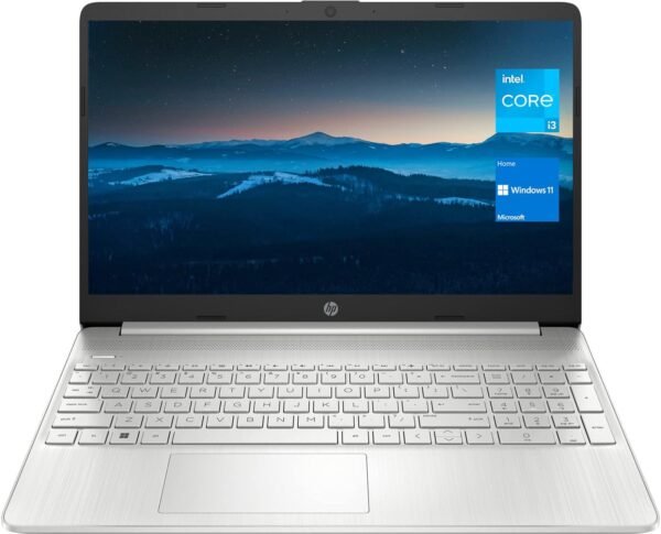 71on4mHJNxL._AC_SL1500_.jpg HP 15 Notebook, 15.6" HD Screen Laptop, Intel Core i3-1115G4, 32GB DDR4 RAM, 1TB SSD, Webcam, HDMI, Wi-Fi, Windows 11 Home, Natural Silver