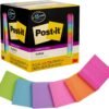 Post-it Super Sticky Notes, Assorted Bright Colors, 3x3 in, 15 Pads/Pack, 45 Sheets/Pad, 2X The Sticking Power, Recyclable, Multi-Color