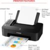Canon TS202 Inkjet Photo Printer, Black (USB Required, not Included)