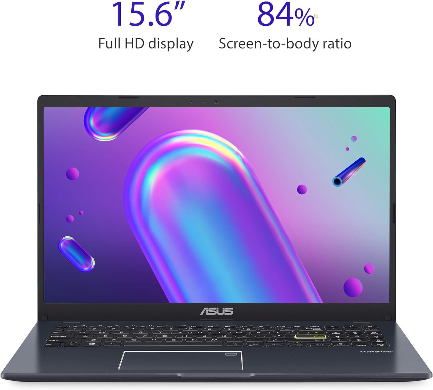 ASUS Laptop L510 Ultra Thin Laptop, 15.6” FHD Display, Intel Celeron N4020 Processor, 4GB RAM, 128GB Storage, Windows 10 Home in S Mode, 1 Year Microsoft 365, Star Black, L510MA-DS04 - Image 2