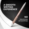 Sharpie S-Gel Gel Pens Sleek Metal Barrel Champagne Medium Point (0.7mm) Black Ink 4 Count