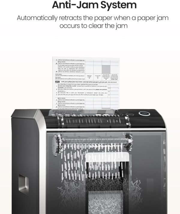 200-Sheet Micro-Cut Paper Shredder - P-5 High Security Shredder, Home Office, Heavy Duty, 8.5 Gallon Capacity