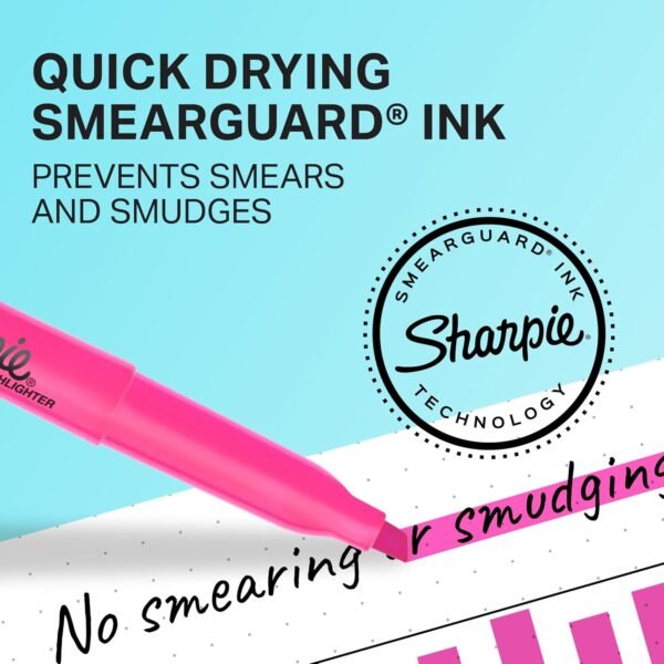 Sharpie Pocket Style Highlighters, Chisel Tip, Assorted Fluorescent, 12 Count - Quick Dry, Perfect For Studying, Note-Taking, School, College, Office, Student & Teacher Supplies