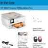 HP ENVY Inspire 7955e Wireless Color Inkjet Printer, Print, scan, copy, Easy setup, Mobile printing, Best-for home, 3 month Instant Ink trial included, White