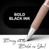 Sharpie S-Gel Gel Pens Sleek Metal Barrel Champagne Medium Point (0.7mm) Black Ink 4 Count