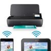 HP OfficeJet 250 All-in-One Portable Printer with Wireless & Mobile Printing, Works with Alexa (CZ992A) Black