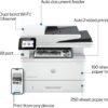 HP LaserJet Pro MFP 4101fdw Wireless Black & White All-in-One Laser Printer, Scanner, Copier, Fax, Best-for-Office (2Z619F)