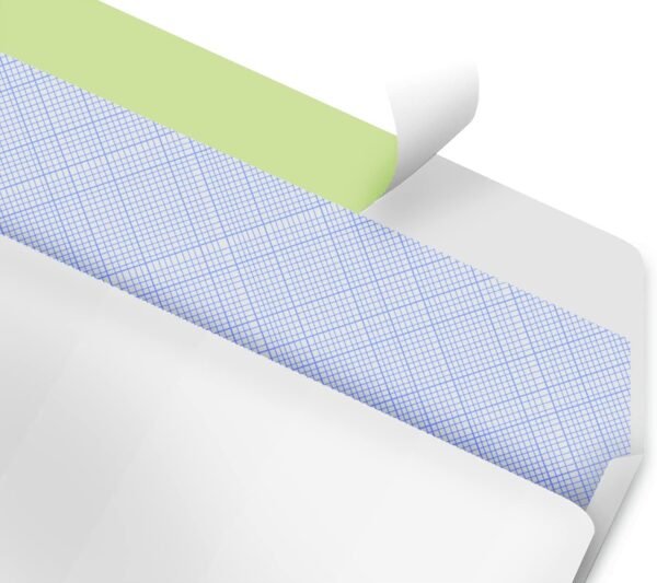 #10 Envelopes Letter Size Self Seal | 100 Business Mailing Security Peel and Sealing Envelope | 100% Tinted | no 10 White Windowless Legal Regular Plain Envelops Pack | 4-1/8 x 9-1/2 Inches | 24 LB