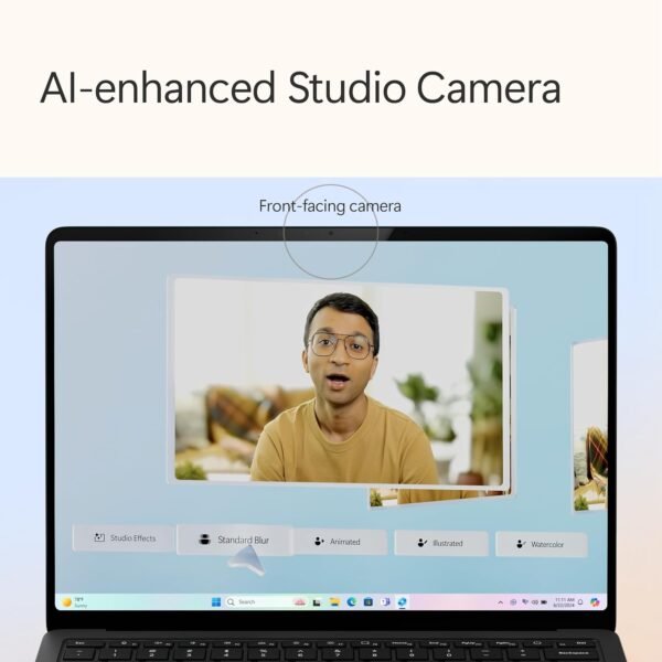 Microsoft Surface Laptop (2024), Windows 11 Copilot+ PC, 13.8" Touchscreen Display, Snapdragon X Plus (10 core), 16GB RAM, 512GB SSD Storage, Black