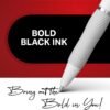 Sharpie S-Gel , Drawing, Ink Pens For Journaling, Writing, Coloring, Medium Point (0.7Mm), Pearl White Body, Black Ink Gel-Pen, 12 Count