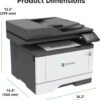 Lexmark MX431adw Laser Monochrome MFP Printer with Touchscreen, Copier Scanner Printer, Automatic Two-Sided Scanning, Wireless, Analog fax (29S0500)