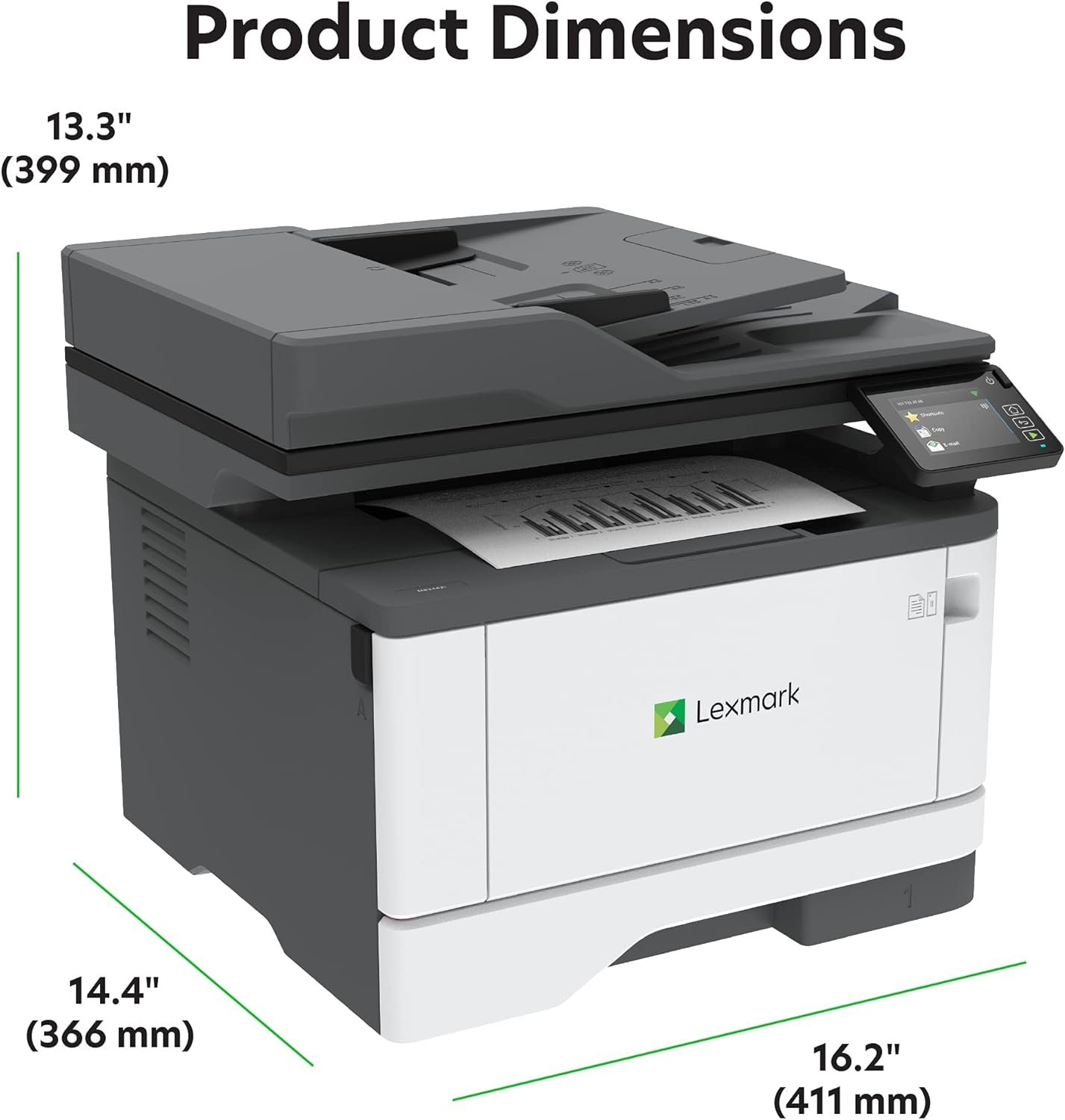 Lexmark MX431adw Laser Monochrome MFP Printer with Touchscreen, Copier Scanner Printer, Automatic Two-Sided Scanning, Wireless, Analog fax (29S0500) - Image 5