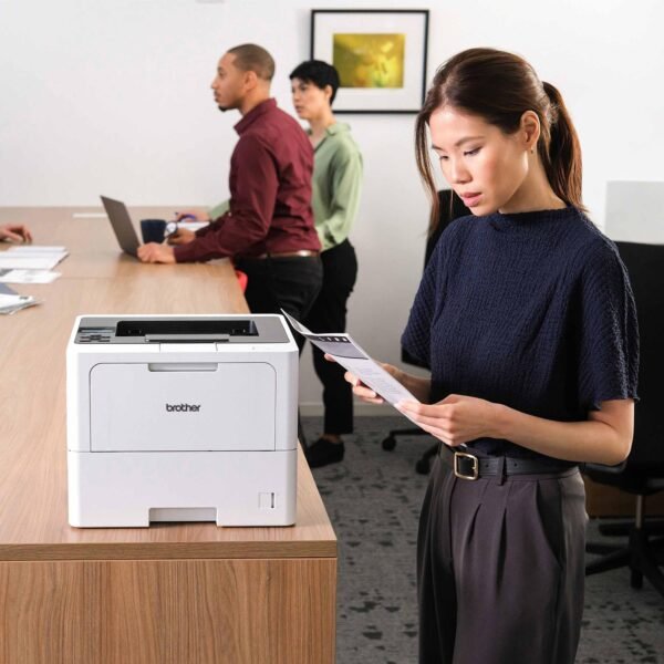 Brother Professional Laser Printer with High-Speed 50 ppm Output, Advanced Security Features, and Wireless Networking for Business, Monochrome Printing with Duplex Capability (HL-6210DW)