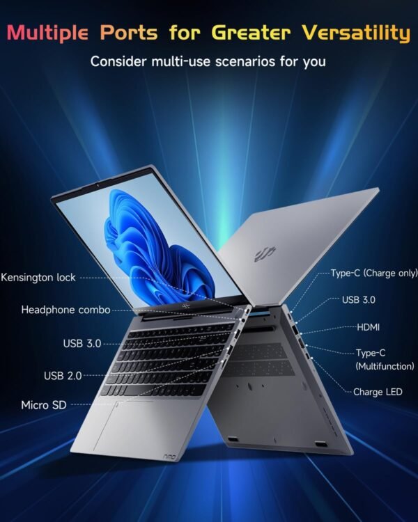 71wu61uvnL._AC_SL1500_-1.jpg NIMO 15.6 IPS FHD-Student-Laptop, 16GB RAM 1TB SSD Backlit Keyboard Fingerprint Intel Pentium Quad-Core N100 (Beat to i3-1115G4, Up to 3.4GHz) Computer with WiFi 6 Numpad Win 11 Silver