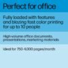HP Color LaserJet Pro MFP 4301fdn Printer, Print, Scan, Copy, Fax, Fast, Easy setup, Mobile printing, Advanced security, Best-for-small teams. Ethernet & USB only. Not Wireless. 16.6 x 17.1 x 15.1 in.