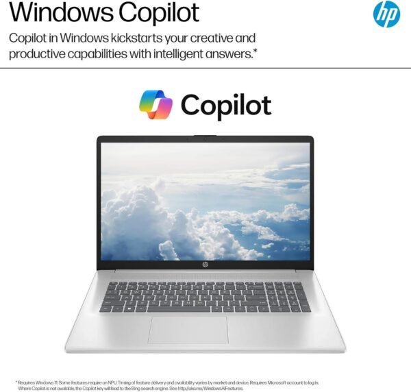 HP 17.3" FHD Business & Student Laptop Computer, 64GB RAM 2.5TB Storage (2TB SSD+512GB Docking Station Set), 6-Cores AMD Ryzen 5, Windows 11 Pro, PLUSERA Earphones, Silver