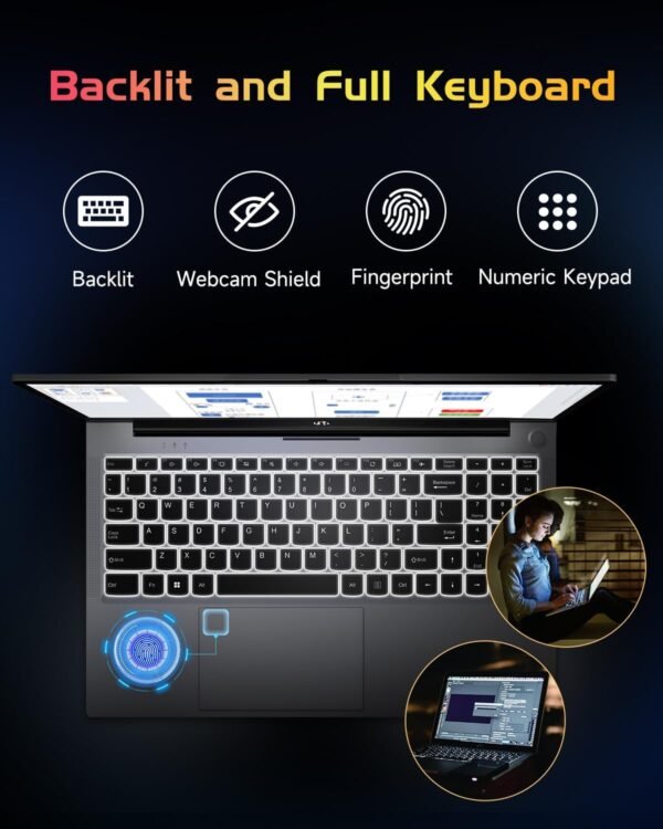 71z0AZhcurL._AC_SL1500_-1.jpg NIMO 15.6 IPS FHD-Student-Laptop, 16GB RAM 1TB SSD Backlit Keyboard Fingerprint Intel Pentium Quad-Core N100 (Beat to i3-1115G4, Up to 3.4GHz) Computer with WiFi 6 Numpad Win 11 Silver