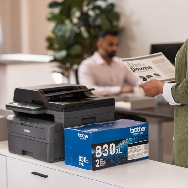 Brother DCP-L2640DW Wireless Compact Monochrome Multi-Function Laser Printer with Copy and Scan, Duplex, Mobile, Black & White | Includes Refresh Subscription Trial(1), Amazon Dash Replenishment Ready