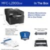 Brother Professional Laser Printer with Scanner, High-Speed 36 ppm Monochrome All-in-One, Wireless Duplex Printing and Scanning, Cloud-Ready 3.5 in Touchscreen for Small Business (MFC-L2900DW)