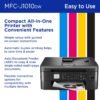 Brother MFC-J1010DW Wireless Color Inkjet All-in-One Printer with Mobile Device and Duplex Printing, Refresh Subscription and Amazon Dash Replenishment Ready