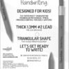 Paper Mate Handwriting Triangular Mechanical Pencil Set with Lead & Eraser Refills 1.3mm School Supplies Office Supplies Sketching Pencils Drafting Pencil Fun Barrel Colors 8 Count