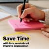 Post-it Super Sticky Notes, Assorted Bright Colors, 3x3 in, 15 Pads/Pack, 45 Sheets/Pad, 2X The Sticking Power, Recyclable, Multi-Color