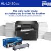 Brother HL-L2480DW Wireless Compact Monochrome Multi-Function Laser Printer with Copy and Scan, Duplex, Mobile, Black & White | Includes Refresh Subscription Trial(1), Amazon Dash Replenishment Ready