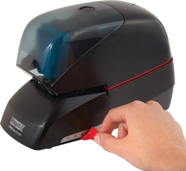 Rapid 5080e Professional Electric Cartridge Stapler, 90 Sheet Capacity, Black, Includes 1 Cartridge with 5000 Staples (90147)
