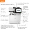 HP LaserJet Enterprise Flow MFP M634h Monochrome All-in-One Printer with built-in Ethernet & 2-sided printing (7PS95A), White