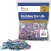 Upgrade Office Supply Rubber Bands, Assorted Size and Light Color, 1 lb, USA