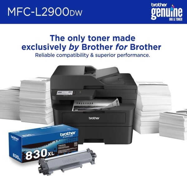813oynMmIbL._AC_SL1500_.jpg Brother Professional Laser Printer with Scanner, High-Speed 36 ppm Monochrome All-in-One, Wireless Duplex Printing and Scanning, Cloud-Ready 3.5 in Touchscreen for Small Business (MFC-L2900DW)