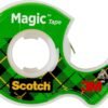 Scotch Magic Tape, Invisible, Home Office Supplies and Back to School Supplies for College and Classrooms, 4 Rolls with 4 Dispensers