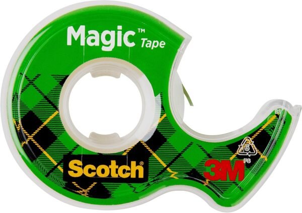 Scotch Magic Tape, Invisible, Home Office Supplies and Back to School Supplies for College and Classrooms, 4 Rolls with 4 Dispensers