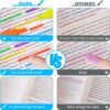 V-Opitos 30 Pack Highlighters in 6 Assorted Colors, No Bleed, Bright With Soft Chisel Tips, Ideal for Office and School Supplies
