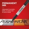 Sharpie Permanent Markers Variety Pack Featuring Ultra-Fine Chisel Tip And Fine Tip Marker Set Writing And Poster Markers Black 6 Count