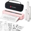 Phomemo Portable Printers Wireless for Travel,M832 Thermal Inkless Bluetooth Mobile Printer Support 8.5'' x 11'' US Letter,Compatible with Phone & Laptop for Home,Office,Travel,with 1 Case