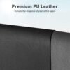 Aothia Leather Desk Pad Protector,Mouse Pad,Office Desk Mat, Non-Slip PU Leather Desk Blotter,Laptop Desk Pad,Waterproof Desk Writing Pad for Office and Home (Black,31.5" x 15.7")