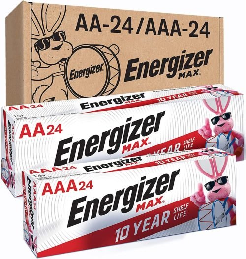 Energizer AA and AAA Batteries, 48 Count, Combo Pack Contains 24 Max Double A and 24 Max Triple A Batteries