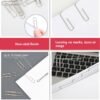 PAPERPAL #1 Nonskid Paper Clips, 600 Medium Paperclips for Office School & Personal Use, Daily DIY, 1-2/7" Silver Heavy Duty Non-Skid Paper Clip Standard Size(6 Boxes of 100 Each)