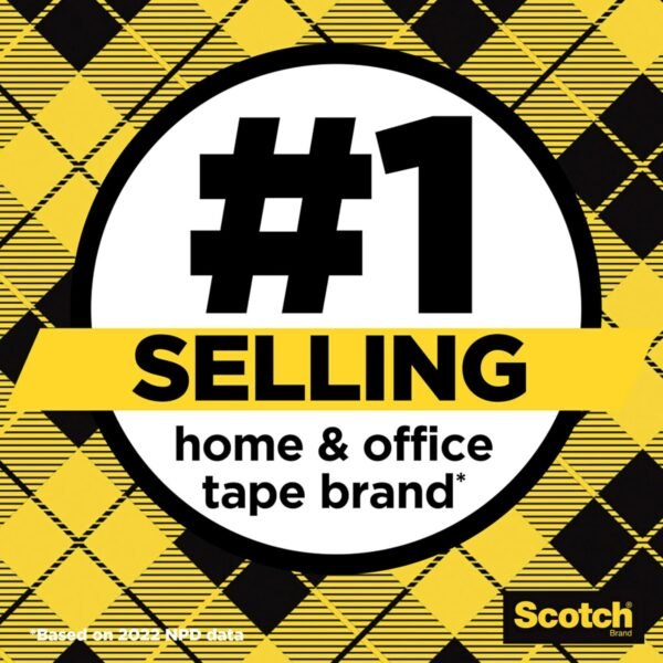 Scotch Double Sided Tape with Tape Dispenser, Office and School Supplies for Arts and Crafts, Alternative to Scrapbooking Tape, 0.75 in. x 500 in., 6 Tape Rolls with 6 Tape Dispensers