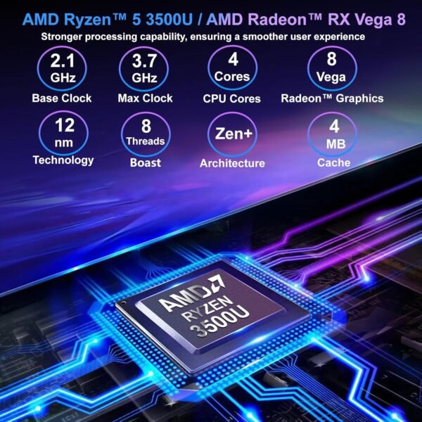 81DXEjSTSUL._AC_SL1500_.jpg 15.6" Laptop PC 16GB DDR4 512GB SSD, HD Laptop Computer AMD Ryzen 5 3500U Processor AMD Integrated Graphics computer with Touch ID 2.4/5G WiFi Bluetooth USB 3.0 WPS office for Students/Gaming laptop