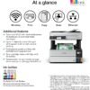 Epson EcoTank Pro ET-5150 Wireless Color All-in-One Supertank Printer with Scanner, Copier, Plus Auto Document Feeder, Large, White