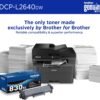 Brother DCP-L2640DW Wireless Compact Monochrome Multi-Function Laser Printer with Copy and Scan, Duplex, Mobile, Black & White | Includes Refresh Subscription Trial(1), Amazon Dash Replenishment Ready
