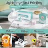 Phomemo Green Bluetooth Thermal Shipping Label Printer, 2025 Upgrade 4x6 Desktop Thermal Label Printer for Small Business/Shipping Packages/Office/Home, for Amazon, Ebay, Shopify, Etsy, UPS, FedEx