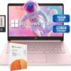 HP Stream 14" HD Lightweight Laptop, Intel Celeron N4120, 16GB RAM, 224GB Storage(64GB eMMC + 160GB Docking Station), Intel UHD Graphics, HD Webcam, 1 Year Office 365, WiFi, Bluetooth, Win 11s, Pink